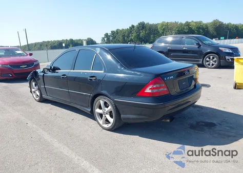 2005 Mercedes-Benz C 230 Kompressor Sport from USA, damaged, VIN WDBRF40J95F617325
